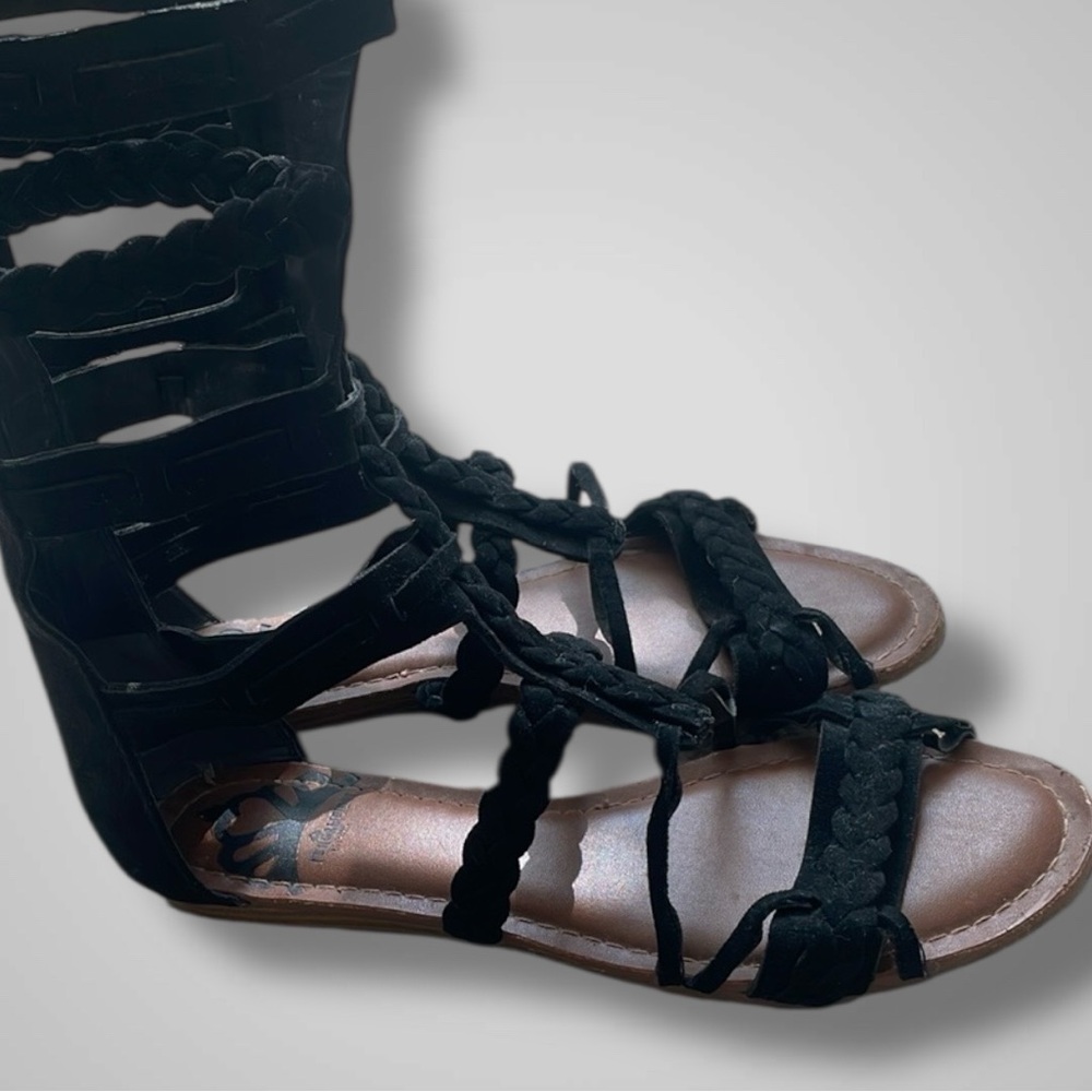 Fergalicious Black Strappy Gladiator Sandals - Picture 9 of 12